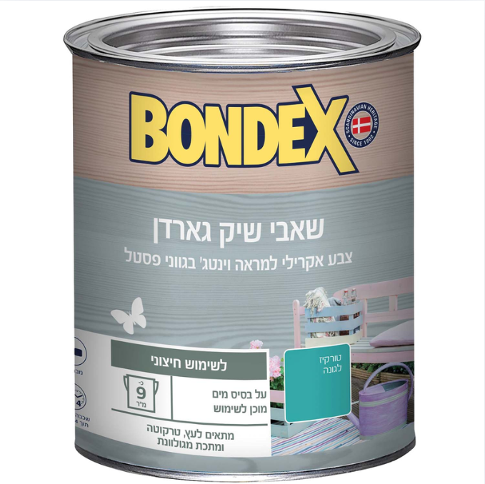 שאבי שיק גארדן- BONDEX - טורקיז לגונה