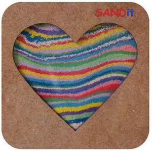 SANDit ערכות יצירה עם חול צבעוני - לב