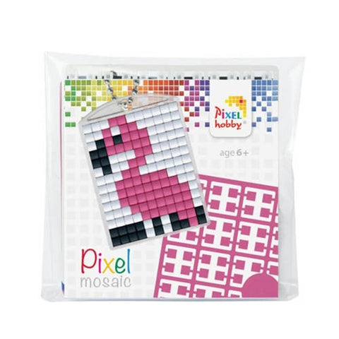 פיקסל הובי - מחזיק מפתחות פלמינגו - Pixelhobby