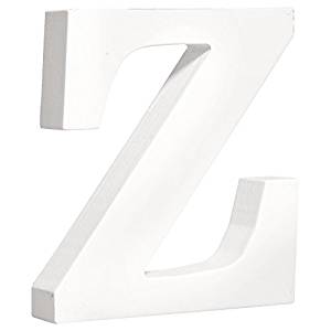 אות עומדת מעץ - Z