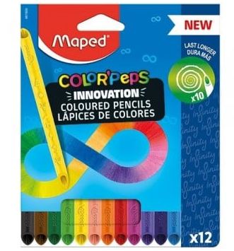 צבעי עפרון ללא חידוד אינפיניטי - Maped