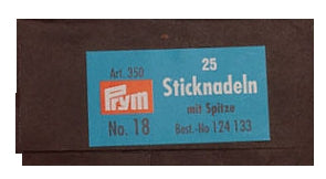 25 מחטים לרקמה PRYM 18