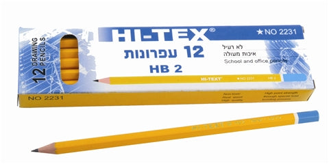 עפרון הייטקס בלי מחק 12 יחידות HI-TEX