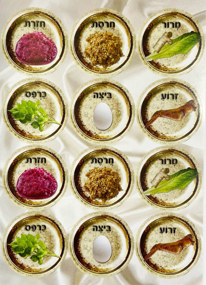 מדבקות גדולות לצלחת פסח