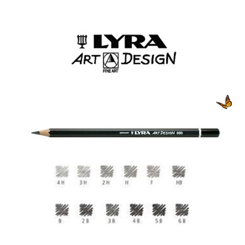 עפרונות גרפיט לשרטוט ורישום - LYRA REMBRANDT ART DESIGN