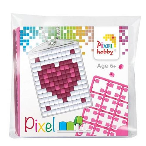 פיקסל הובי - מחזיק מפתחות לב - Pixelhobby