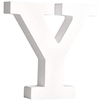 אות עומדת מעץ - Y