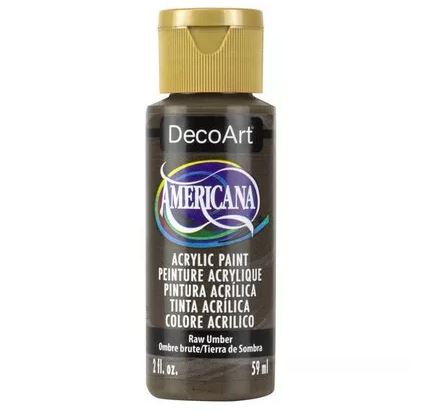 צבע אקריליק אמריקנה Raw Umber DA130