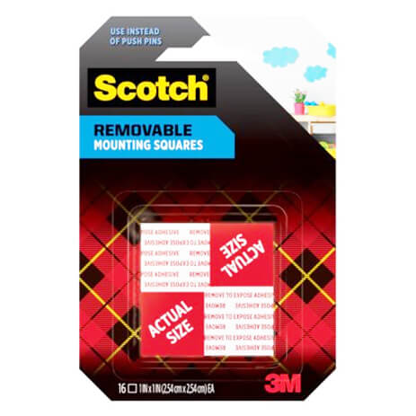 ריבועי דבק דו צדדי SCOTCH