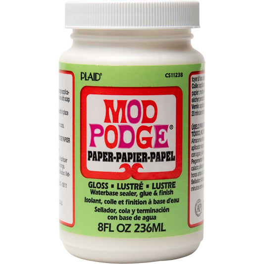 mod podge מוד פודג' דבק סילר ולכה. דבק מבריק לנייר.