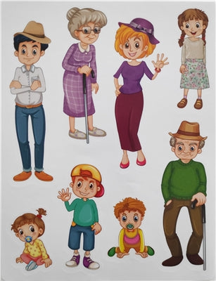 מדבקות נייר - משפחה