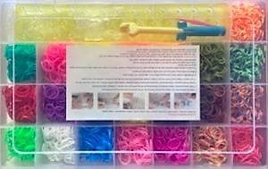 ערכה להכנת צמידים מגומיות 4,000 יחידות