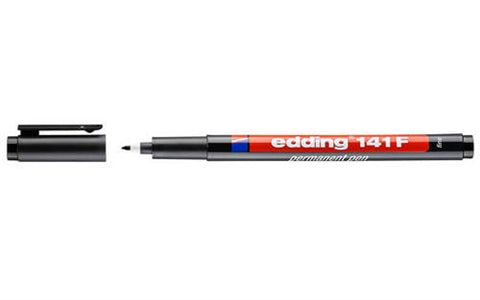 טוש שחור לשקפים 0.6 מ"מ edding 141F