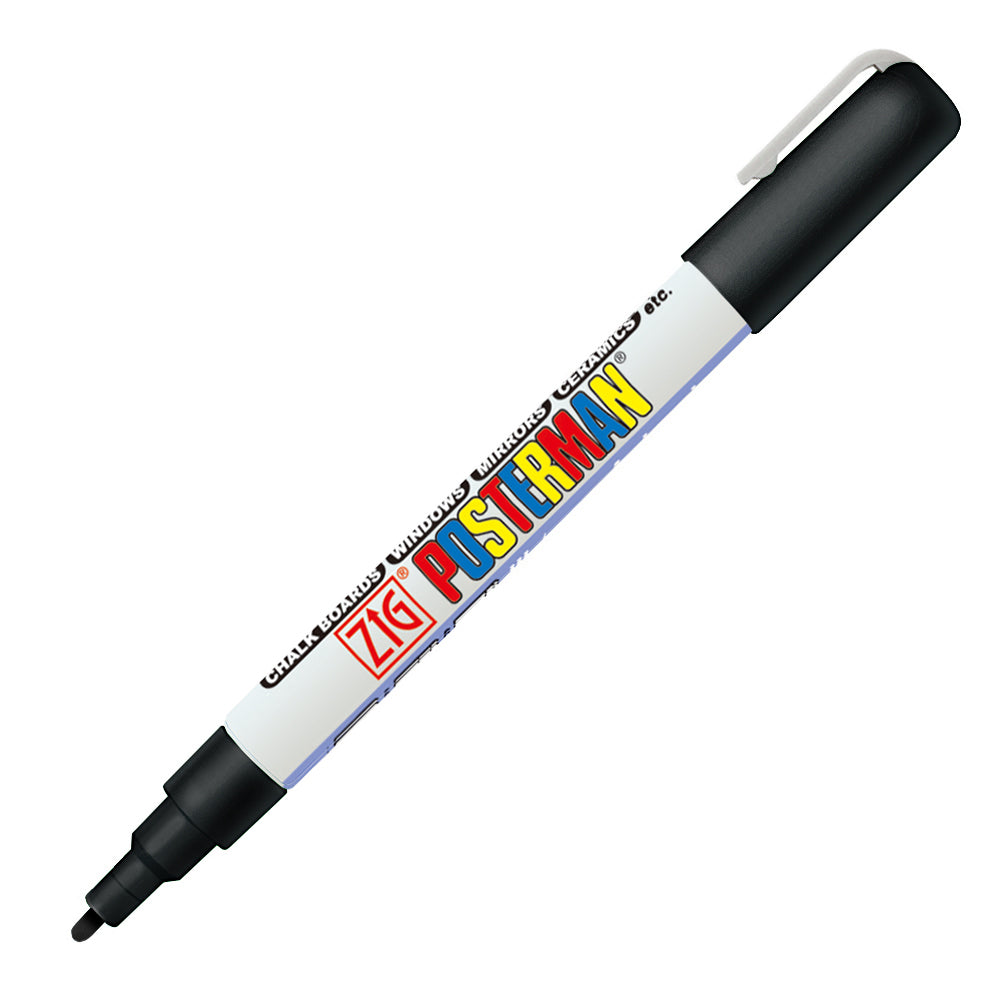 טוש פוסטרמן Fine ראש עגול 1 מ"מ זיג ZIG - שחור