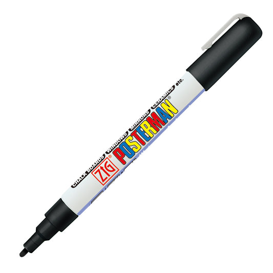 טוש פוסטרמן Fine ראש עגול 1 מ"מ זיג ZIG - שחור