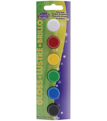 6 צבעי זכוכית Gloss enamels