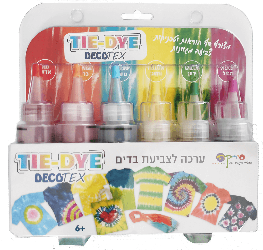 ערכה לצביעת בדים TIE-DYE DECOTEX 6