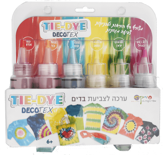 ערכה לצביעת בדים TIE-DYE DECOTEX 6