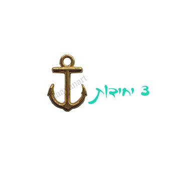 תליוני יציקה ציפוי זהב איכותי - עוגן