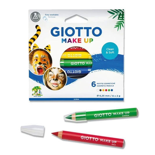 GIOTTO סט 6 עפרונות איפור - צבעי יסוד