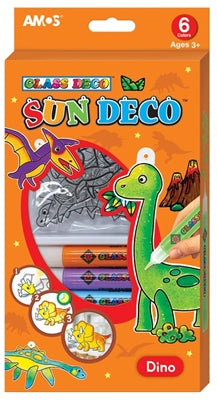 אמוס קיט צבעי חלון דינזאורים