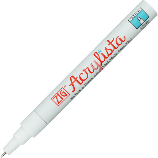 טוש זיג אקריליסטה 0.5 ZIG ACRYLISTA - לבן