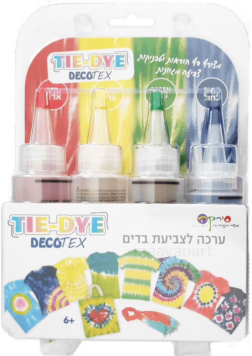 ערכה לצביעת בדים TIE-DYE DECOTEX