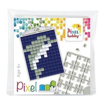 פיקסל הובי - מחזיק מפתחות דולפין - Pixelhobby
