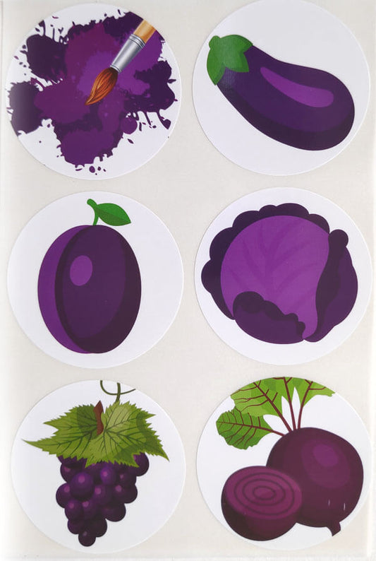 מדבקות לימוד צבעים