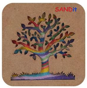 SANDit ערכות יצירה עם חול צבעוני - עץ