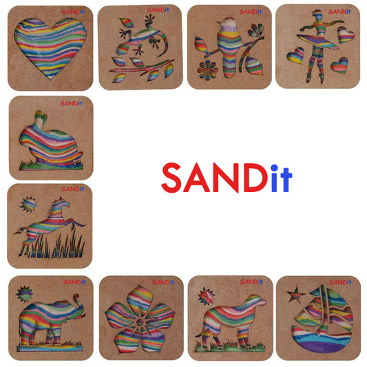 SANDit ערכות יצירה עם חול צבעוני