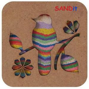 SANDit ערכות יצירה עם חול צבעוני - ציפור