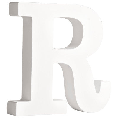 אות עומדת מעץ - R
