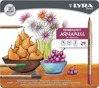 עפרונות אקוורל 24 יחידות -LYRA REMBAND