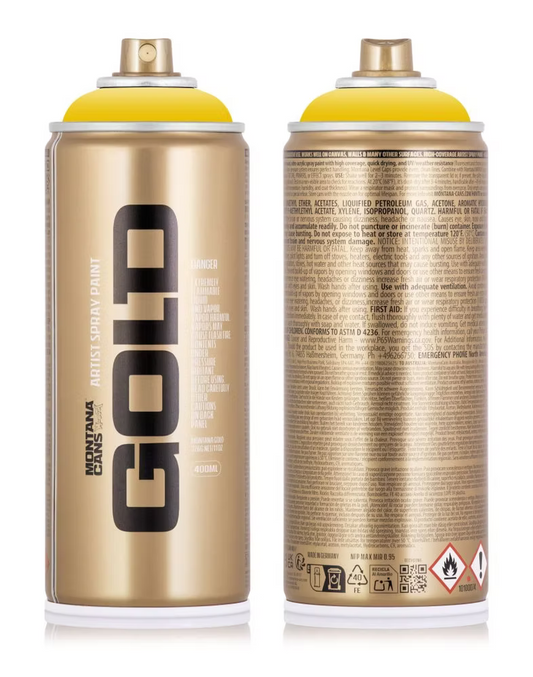 ספריי צבע Montana GOLD 400 מ"ל - G1030 Banana (בננה)