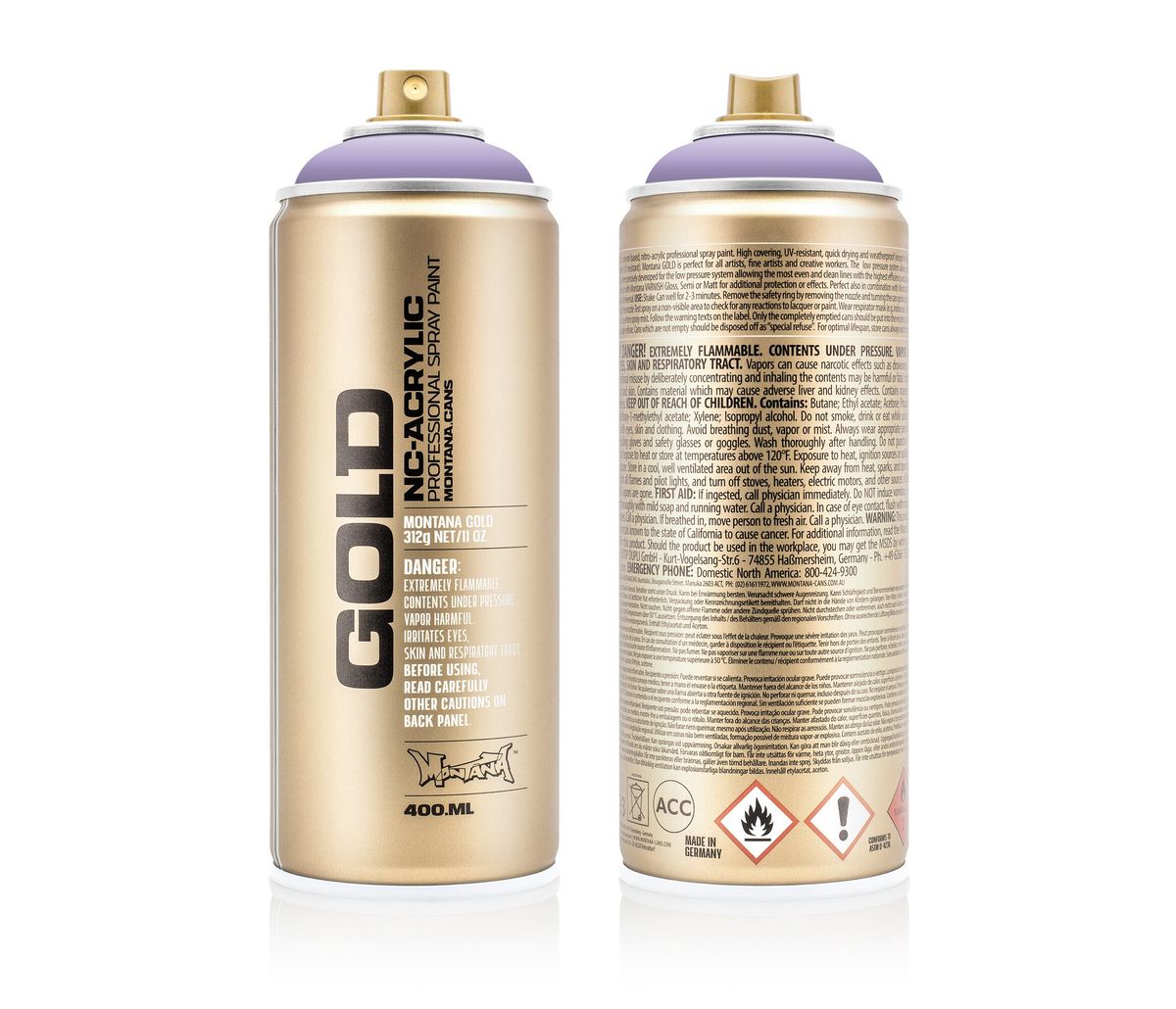 ספריי צבע Montana GOLD 400 מ"ל - G4110 Light Lilac (לילך בהיר)