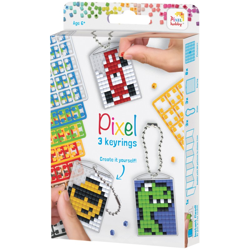 פיקסל הובי - קיט מחזיק מפתחות - Pixelhobby דגם 3