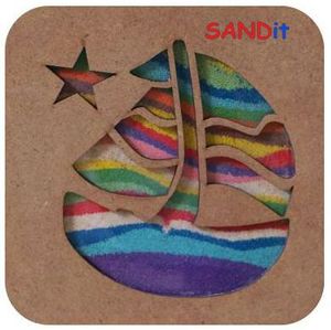 SANDit ערכות יצירה עם חול צבעוני - מפרשית