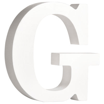 אות עומדת מעץ - G