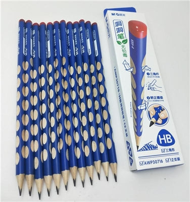 עפרונות משולשים לאחיזה יציבה 12 יחידות