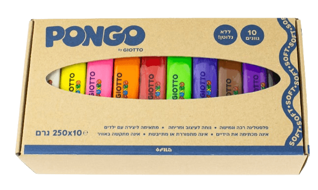 פלסטלינה 10 גוונים