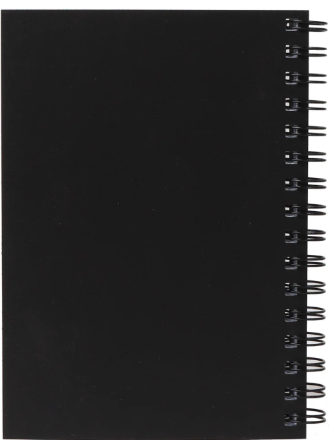כריכה שחורה A5  פנקס ספירלה שורה
