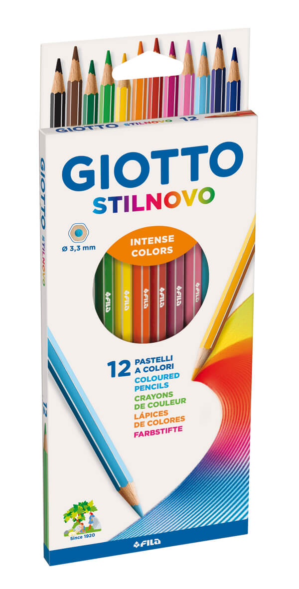 12  עפרונות צבעוניים | GIOTTO STILNOVO