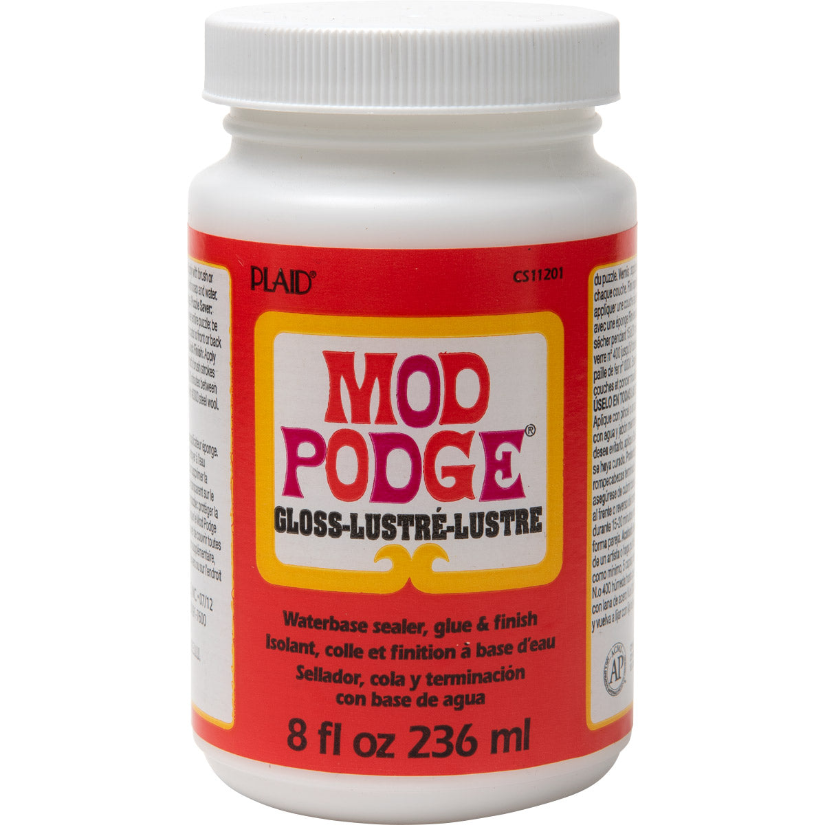 דבק מפיות ***מבריק*** מוד פודג' mod podge (דבק ,סילר ולכה) 236 מ"ל