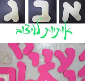 אותיות דפוס 25 ס"מ עובי 2 ס"מ מחומר מוקצף המחיר ליחידה