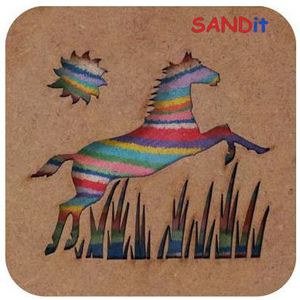 SANDit ערכות יצירה עם חול צבעוני - סוס