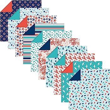 דפי אוריגמי מעוצבים 3 גדלים - ים